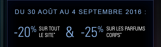  -20% pour un produit  achetÃ©, -25% dÃ¨s 2 produits achetÃ©s sur tout le site 